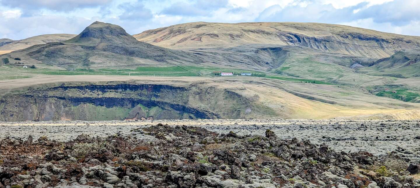 View from Eldhraun Lava Fields